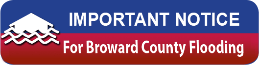 Important Notice for Broward County Flooding