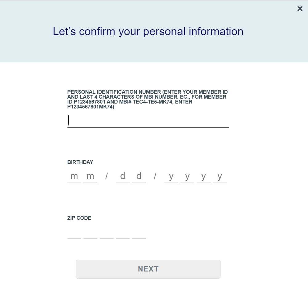 Step 5: Enter your personal information.